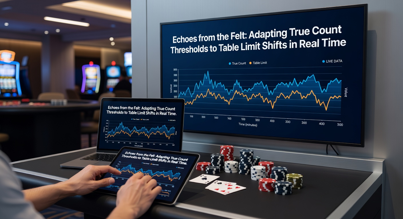 Blackjack-Tisch mit Kartenzählern und wechselnden Limits in einem Casino