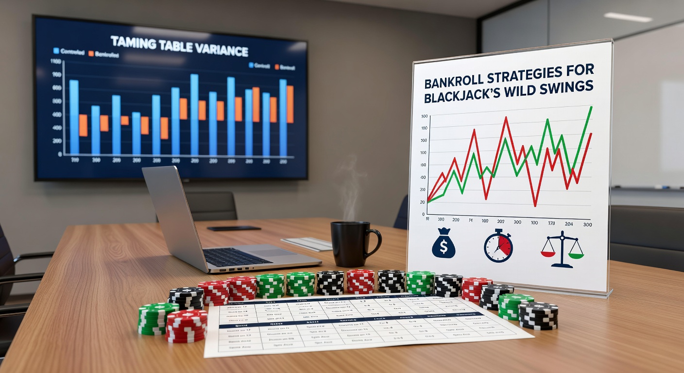 Diagramm mit Kelly-Kriterium-Anwendung, das optimale Einsatzgrößen für variierende Vorteile beim Blackjack darstellt