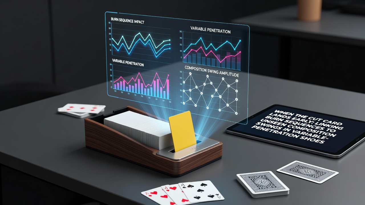 Blackjack-Tisch mit Cut Card und Burn-Sequenzen bei variabler Penetration